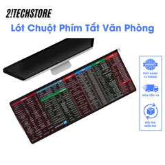 Lót Chuột Phím Tắt Văn Phòng Tiếng Việt Bo Viền - Bàn Di Chuột 70x30cm Siêu Bền và Sang Trọng cho Dân Văn Phòng