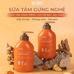 Sữa Tắm Gừng Nghệ Cocayhoala 500g - Dưỡng Trắng Mờ Thâm, Giúp Làm Sáng Da và Kháng Viêm, Hương Thơm Thiên Nhiên Thư Giãn