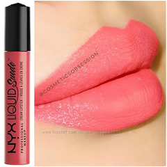 Son kem lì NYX Liquid Suede Cream Lipstick - Đỏ Cam 05 Orange County & Hồng Đào 02 Life's A Beach - Chất Son Matte Mịn, Độ Che Phủ Cao