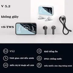 Tai Nghe Bluetooth S20 V5.3 - Âm Thanh Hifi 9D, Chống Nước IPX5, Micro LED, Pin 2200mAh, Thiết Kế Sang Trọng, Phù Hợp Mọi Thiết Bị