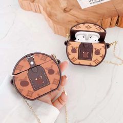 Vỏ Bọc Silicon Dẻo AirPods 1 2 - Túi Xách Oval Dễ Thương, Phụ Kiện Thời Trang Tai Nghe AirPods