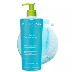Sữa Rửa Mặt BIODERMA Sebium Gel Moussant 200ml - Dành Cho Da Dầu Mụn, Làm Sạch Sâu, Ngăn Ngừa Mụn, Duy Trì Độ Ẩm Tự Nhiên