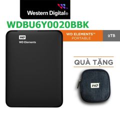 Ổ Cứng Di Động WD Elements 2TB / 3TB / 4TB USB 3.0 2.5 Inch (Đen) - Hàng Chính Hãng Trôi bảo hành Fullbox Kèm Bao Đựng Đa Năng