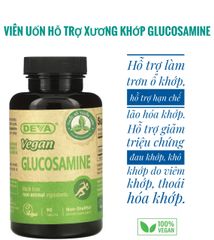 Viên uống bổ xương khớp Glucosamine Thuần Chay DEVA - Hỗ trợ phục hồi sụn khớp, giảm đau sưng, 90 viên Mỹ