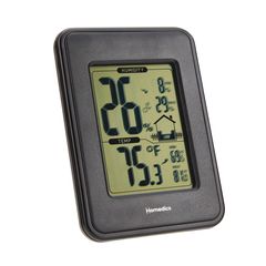 Nhiệt ẩm kế điện tử Homedics UHE-HM100 - Theo dõi độ ẩm và nhiệt độ chính xác trong nhà, màn hình LCD dễ đọc, sử dụng cho gia đình và văn phòng.