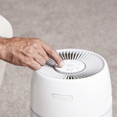 Máy Lọc Không Khí Khử Mùi & Lông Vật Nuôi 5-in-1 HoMedics AP-PET35A-WT, Công Nghệ HEPA và UV-C, Diện Tích 125m2, Thiết Kế Hiện Đại