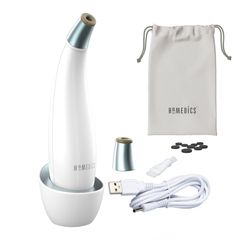 Máy Tẩy Da Chết Cầm Tay Homedics MD-100-EU2 - Siêu Mài Mòn Kèm Massage Lạnh, Làm Sáng Da, Giảm Nếp Nhăn Tại Nhà