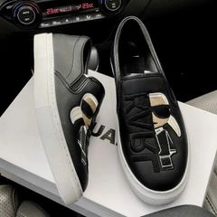 Giày Lười Nam Slip-on Phong Cách Cá Tính Da PU Bền Đẹp Dễ Phối Đồ - Giày Thời Trang Thích Hợp Đi Học, Đi Chơi