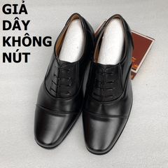 Giày Tây Nam Công Sở Da PU Trung Niên - Giày Lười Buộc Dây Đế Khâu Chắc Chắn, Thời Trang Thanh Lịch Cho Quý Ông