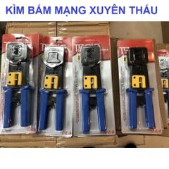 Kìm Bấm Mạng Xuyên Thấu RJ11, RJ45 - Thiết Bị Chất Lượng Cao Dùng cho Cat5e, Cat6 - Dễ Dàng, Tiết Kiệm Thời Gian