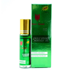 Lốc 12 Dầu Gió Xanh Dạng Lăn Eagle Brand Medicated Oil 10ml (12 Chai)