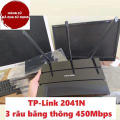 Bộ phát Wifi TP-Link 2041N Cũ - Router 3 Râu 450Mbps Xuyên Tường, Hỗ Trợ Cài Đặt Dễ Dàng, Tình Trạng Đẹp, Bảo Hành Dài Hạn