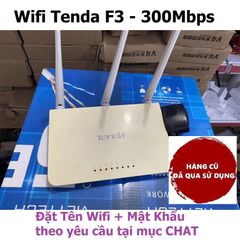Bộ Phát Wifi Tenda F3 300Mbps - Router Không Dây 3 Râu - Sử Dụng Đã Qua - Hướng Dẫn Cài Đặt Tiếng Việt Kèm Theo