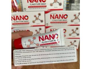 Gel Bôi Nano Acyvir Bạc - Hỗ Trợ Mau Lành Vết Thương, Giảm Thâm, Ngăn Ngừa Sẹo, Dành Cho Trẻ Em Và Người Lớn - Hàng Date Mới