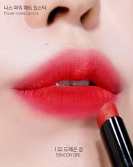 Son Nars 132 Dragon Girl - Son Môi Power Matte Đỏ Ruby Cao Cấp - Phong Cách Nổi Bật và Quyến Rũ