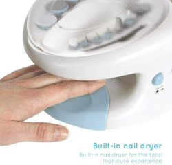 Bộ Dụng Cụ Làm Nail Chuyên Nghiệp 10 Đầu Mài HoMedics MAN-3023A-EU - Thiết Bị Làm Đẹp Sang Trọng Tại Nhà