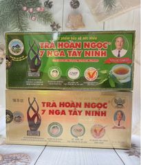 Trà Hoàn Ngọc 7 Nga Tây Ninh - Giải Nhiệt, Giải Độc Gan - Hộp 30 Túi Lọc Xanh/Vàng Tăng Cường Sức Khỏe, Miễn Dịch