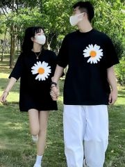 Áo Thun Hoa Cúc G-Dragon 2025 - Phong Cách Streetwear Hàn Quốc Unisex Chất Liệu Cotton Co Giãn, Thoải Mái, Dễ Phối Đồ