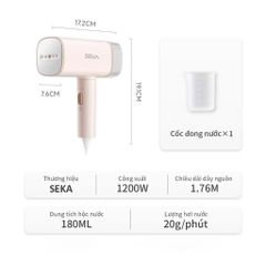 Bàn Là Hơi Nước Cầm Tay Seka SKM77 Dung Tích 170mL Model New - Bảo Hành 1 Năm 1 Đổi 1
