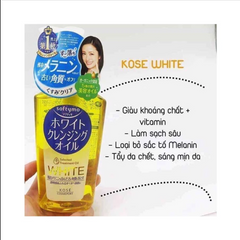 Dầu Tẩy Trang Kosé Softymo White Cleansing Oil 230ml