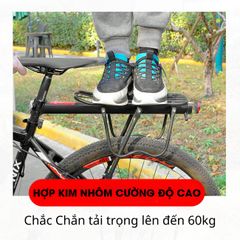 Gác Baga Xe Đạp BIKE PRO Hợp Kim Nhôm Không Gỉ Tải Trọng 60kg - Tiện Lợi Cho Chuyến Đi Dài Hàng Ngày
