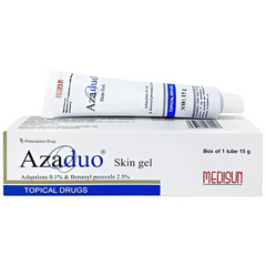 Gel Trị Mụn Trứng Cá Nhẹ Azaduo 15g - Giảm Viêm, Ngăn Ngừa Mụn Mới Từ Medisun