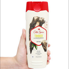 Sữa Tắm Old Spice Timber 532ml - Hương Gỗ Tự Nhiên, Giúp Làm Sạch và Dưỡng Ẩm Da, Phong Cách Mạnh Mẽ, Thích Hợp Cho Nam Nữ