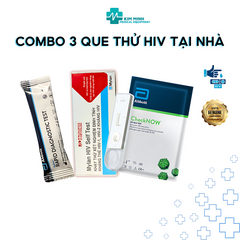 Combo Bộ 3 Test HIV Tại Nhà Checknow, Mylan, Duo - Xét Nghiệm Chính Xác, Tiết Kiệm Chi Phí, Dễ So Sánh Kết Quả