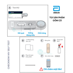 Combo 2 Bộ Test Phát Hiện Sớm HIV Checknow - Kiểm Tra Tình Trạng Sức Khỏe Tại Nhà - Thương Hiệu Chính Hãng Abbott