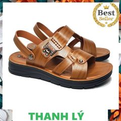 Dép nam da bò đế đúc siêu bền thời trang mới - Đẹp, êm ái, mẫu hot trend, nhiều màu sắc, size 38-43, phù hợp đi chơi