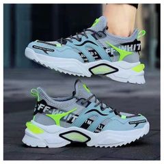 Giày Vải Dệt Nam FD23 Tăng Chiều Cao Phối Chữ Thời Trang - Giày Sneakers Nam Đẹp Dễ Phối Đồ, Chất Lượng Cao