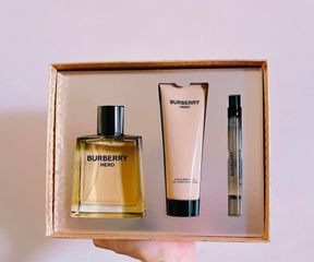 Set Nước Hoa Burberry Hero 100ml + Mini 10ml + Gel Tắm 75ml - Hương Thơm Quyến Rũ Cho Phái Đẹp