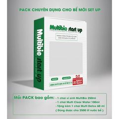 Combo Multibio START UP - Bộ sản phẩm xử lý nước cho bể cá mới, khởi tạo vi sinh và làm trong nước, an toàn cho cá cảnh.