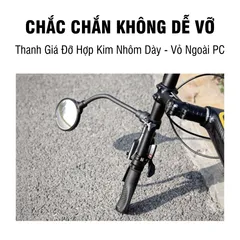 Gương Chiếu Hậu Xe Đạp PÊ ĐAN Siêu HD, Điều Chỉnh Ống Kính, Góc Nhìn Rộng, Gương Cầu Lồi, Phụ Kiện Xe Đạp Thể Thao