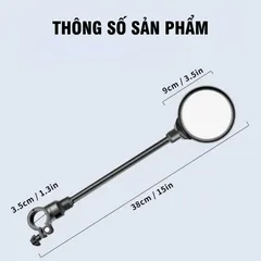 Gương Chiếu Hậu Xe Đạp PÊ ĐAN Siêu HD, Điều Chỉnh Ống Kính, Góc Nhìn Rộng, Gương Cầu Lồi, Phụ Kiện Xe Đạp Thể Thao