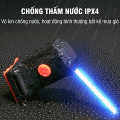 Đèn Hậu Xe Đạp PÊ ĐAN Siêu Sáng Chống Nước với 4 Chế Độ Sáng - Đèn Cảnh Báo Ban Đêm cho Xe Đạp, An Toàn Khi Đi Đêm