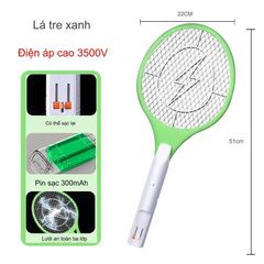 Vợt Đập Ruồi Điện 3 Lớp - Thiết Bị Diệt Muỗi, Côn Trùng Hiệu Quả Cho Nhà Ở, Văn Phòng, Cắm Trại