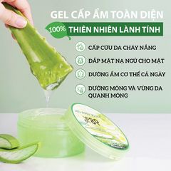 Gel Dưỡng Ẩm Nha Đam Milaganics 270ml - Dưỡng Da Mềm Mại, Cấp Nước, Chống Lão Hóa với Vitamin E nhập khẩu Việt Nam