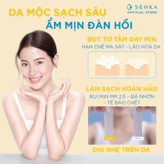 Bọt Rửa Mặt Senka Sạch Sâu Dịu Nhẹ 150ml - Sữa Rửa Mặt Nhật Bản, Làm Sạch Tối Ưu, Dưỡng Ẩm Mịn Màng, Phù Hợp Cho Da Nhạy Cảm