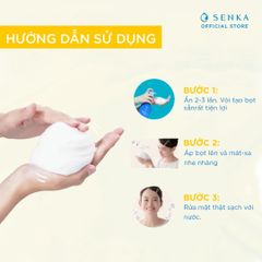 Bọt Rửa Mặt Senka Sạch Sâu Dịu Nhẹ 150ml - Sữa Rửa Mặt Nhật Bản, Làm Sạch Tối Ưu, Dưỡng Ẩm Mịn Màng, Phù Hợp Cho Da Nhạy Cảm