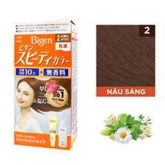 Kem Nhuộm Tóc Bigen Speedy Color Milky 80g - Phủ Bạc Hoàn Hảo, Chiết Xuất Thảo Mộc, Dễ Sử Dụng Tại Nhà cho Tóc Mềm Mượt