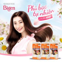 Kem Nhuộm Tóc Bigen Speedy Color Milky 80g - Phủ Bạc Hoàn Hảo, Chiết Xuất Thảo Mộc, Dễ Sử Dụng Tại Nhà cho Tóc Mềm Mượt
