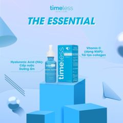 Serum Timeless Hyaluronic Acid + Vitamin C 30ml - Dưỡng ẩm và làm sáng da cho mọi loại da, đặc biệt da dầu và da mụn