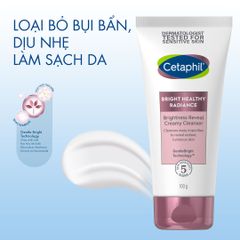 Sữa Rửa Mặt Cetaphil Bright Healthy Radiance 100g - Dưỡng Sáng Da, Làm Sạch Nhẹ Nhàng, Phù Hợp Mọi Loại Da, An Toàn Cho Da Nhạy Cảm