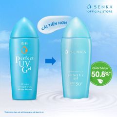 Gel Sữa Chống Nắng Senka Perfect UV Gel SPF50+ PA++++ 80g - Dưỡng ẩm, Bảo vệ da khô khỏi tia UV, không nhờn rít