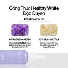 Tinh Chất Đậm Đặc Gilaa Saffron 5ml, Serum Làm Sáng Da, Khôi Phục Độ Đều Màu, Chứa Retinol & Vitamin C, Mỹ Phẩm Hàn Quốc