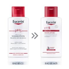 Sữa Tắm Eucerin pH5 Washlotion Dịu Nhẹ Cho Da Nhạy Cảm - Giúp Làm Sạch và Bảo Vệ Da Tối Ưu, Dung Tích 200ml, 400ml, 1000ml