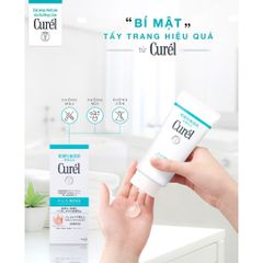 Gel Tẩy Trang Curél Cấp Ẩm Chuyên Sâu 130g - Tẩy Trang Nhẹ Nhàng Cho Da Nhạy Cảm, Không Chứa Dầu, Dưỡng Ẩm Tối Ưu