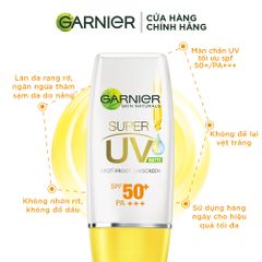 Kem Chống Nắng Garnier Lành Da 30ml - SPF50 PA+++ Dưỡng Sáng, Kiềm Dầu, Vitamin C & E - Bảo Vệ Tối Ưu Cho Da