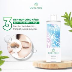 Nước Tẩy Trang Derladie Chiết Xuất Cây Phỉ 500ml - Làm Sạch Da, Ngừa Mụn, Dưỡng Ẩm, Phù Hợp Mọi Loại Da, Không Kích Ứng